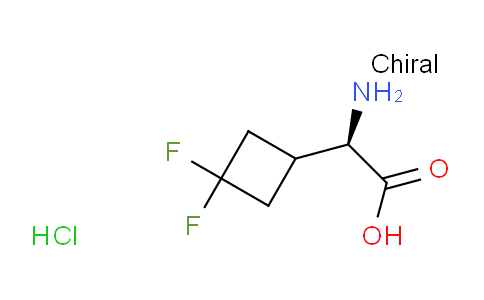 CAS No. 2231665-48-6, (2R)-2-amino-2-(3,3-difluorocyclobutyl)acetic acid hydrochloride