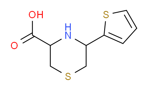 CAS No. 1467658-45-2, 5-(thiophen-2-yl)thiomorpholine-3-carboxylic acid