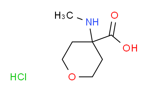 CAS No. 1803595-85-8, 4-(methylamino)oxane-4-carboxylic acid hydrochloride