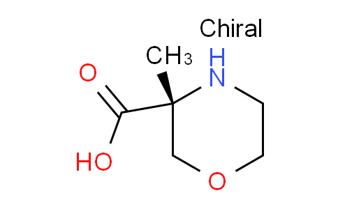 CAS No. 1638744-32-7, (3R)-3-methylmorpholine-3-carboxylic acid