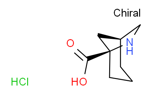 CAS No. 882182-41-4, (1S,5R)-6-azabicyclo[3.2.1]octane-5-carboxylic acid hydrochloride