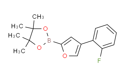 CAS No. 1402240-85-0, 2-(4-(2-fluorophenyl)furan-2-yl)-4,4,5,5-tetramethyl-1,3,2-dioxaborolane