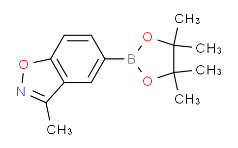 CAS No. 1314136-00-9, 3-Methyl-5-(4,4,5,5-tetramethyl-1,3,2-dioxaborolan-2-yl)benzo[d]isoxazole