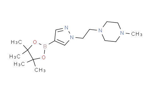 CAS No. 1392419-83-8, 1-Methyl-4-(2-(4-(4,4,5,5-tetramethyl-1,3,2-dioxaborolan-2-yl)-1H-pyrazol-1-yl)ethyl)piperazine