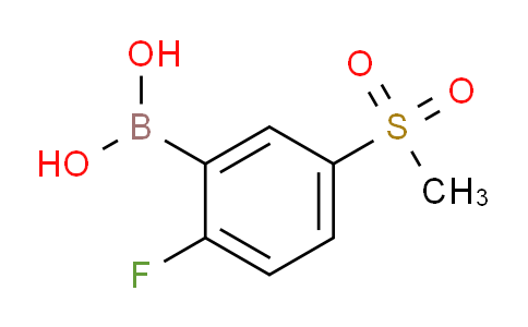 CAS No. 1313617-71-8, 2-fluoro-5-(methylsulfonyl)phenylboronic acid