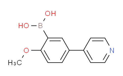 CAS No. 196861-33-3, (2-Methoxy-5-(pyridin-4-yl)phenyl)boronic acid