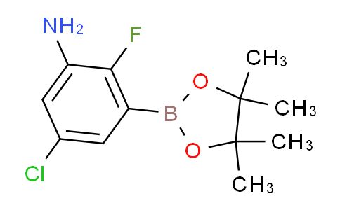 CAS No. 1269232-96-3, 5-chloro-2-fluoro-3-(4,4,5,5-tetramethyl-1,3,2-dioxaborolan-2-yl)aniline