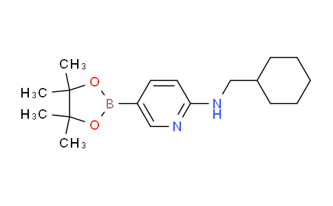 CAS No. 1309981-26-7, N-(Cyclohexylmethyl)-5-(4,4,5,5-tetramethyl-1,3,2-dioxaborolan-2-yl)pyridin-2-amine
