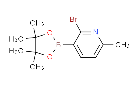 CAS No. 1309981-30-3, 2-bromo-6-methyl-3-(4,4,5,5-tetramethyl-1,3,2-dioxaborolan-2-yl)pyridine