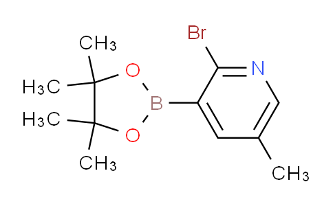 CAS No. 1310404-50-2, 2-bromo-5-methyl-3-(4,4,5,5-tetramethyl-1,3,2-dioxaborolan-2-yl)pyridine