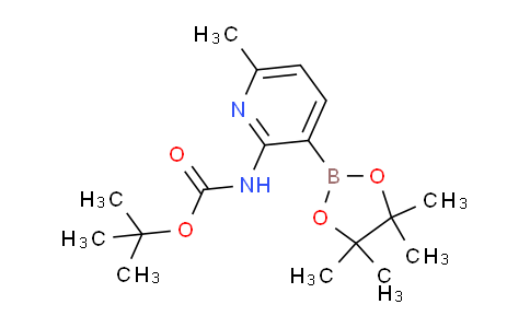 CAS No. 1309982-66-8, tert-Butyl (6-methyl-3-(4,4,5,5-tetramethyl-1,3,2-dioxaborolan-2-yl)pyridin-2-yl)carbamate