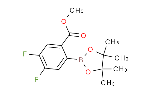 CAS No. 1333122-75-0, methyl 4,5-difluoro-2-(4,4,5,5-tetramethyl-1,3,2-dioxaborolan-2-yl)benzoate