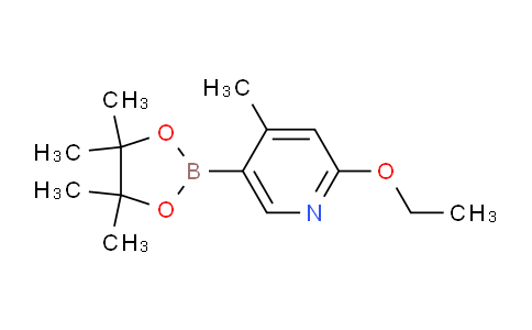 CAS No. 1309982-67-9, 2-ethoxy-4-methyl-5-(4,4,5,5-tetramethyl-1,3,2-dioxaborolan-2-yl)pyridine