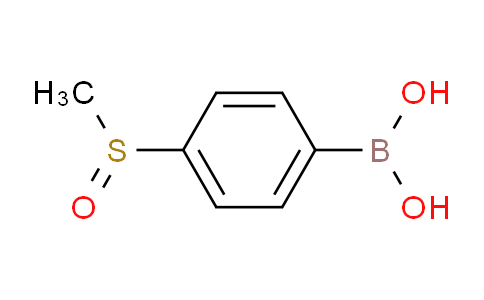 CAS No. 166386-48-7, (4-(methylsulfinyl)phenyl)boronic acid