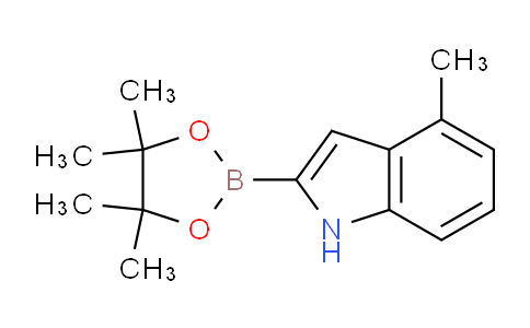 CAS No. 1072811-23-4, 4-Methyl-2-(4,4,5,5-tetramethyl-1,3,2-dioxaborolan-2-yl)-1H-indole