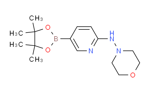 CAS No. 1073354-38-7, N-(5-(4,4,5,5-Tetramethyl-1,3,2-dioxaborolan-2-yl)pyridin-2-yl)morpholin-4-amine