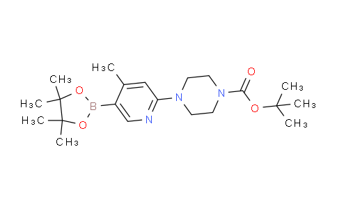 CAS No. 1073355-13-1, tert-butyl 4-(4-methyl-5-(4,4,5,5-tetramethyl-1,3,2-dioxaborolan-2-yl)pyridin-2-yl)piperazine-1-carboxylate