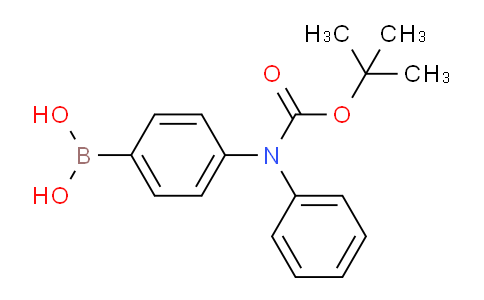 CAS No. 1150114-67-2, (4-((tert-Butoxycarbonyl)(phenyl)amino)phenyl)boronic acid
