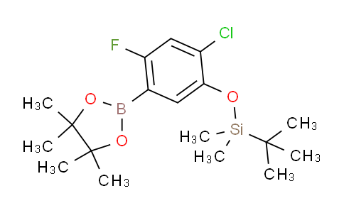 CAS No. 1150561-59-3, tert-butyl(2-chloro-4-fluoro-5-(4,4,5,5-tetramethyl-1,3,2-dioxaborolan-2-yl)phenoxy)dimethylsilane