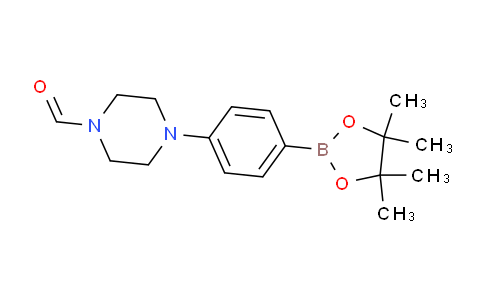 CAS No. 1150561-69-5, 4-(4-(4,4,5,5-tetramethyl-1,3,2-dioxaborolan-2-yl)phenyl)piperazine-1-carbaldehyde