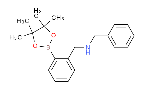 CAS No. 1150271-53-6, N-benzyl-1-(2-(4,4,5,5-tetramethyl-1,3,2-dioxaborolan-2-yl)phenyl)methanamine