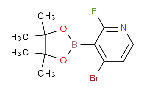 CAS No. 1150561-79-7, 4-bromo-2-fluoro-3-(4,4,5,5-tetramethyl-1,3,2-dioxaborolan-2-yl)pyridine
