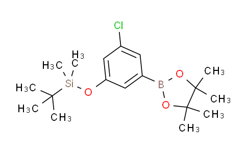 CAS No. 1218789-46-8, tert-butyl(3-chloro-5-(4,4,5,5-tetramethyl-1,3,2-dioxaborolan-2-yl)phenoxy)dimethylsilane
