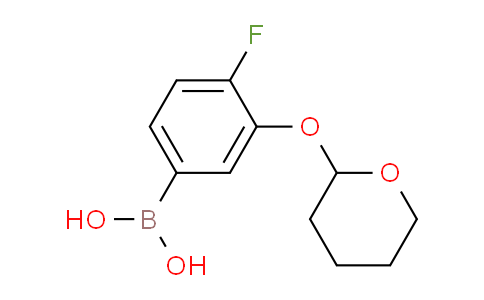 CAS No. 1217501-17-1, (4-fluoro-3-((tetrahydro-2H-pyran-2-yl)oxy)phenyl)boronic acid