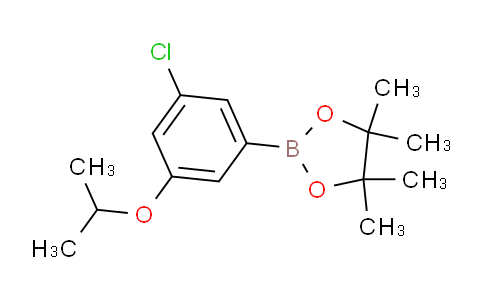 CAS No. 1218789-42-4, 2-(3-chloro-5-isopropoxyphenyl)-4,4,5,5-tetramethyl-1,3,2-dioxaborolane