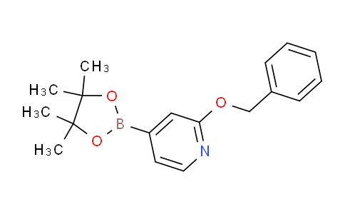 CAS No. 1256359-03-1, 2-(benzyloxy)-4-(4,4,5,5-tetramethyl-1,3,2-dioxaborolan-2-yl)pyridine