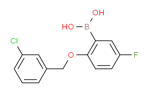 CAS No. 1256355-83-5, (2-((3-chlorobenzyl)oxy)-5-fluorophenyl)boronic acid