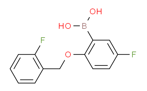 CAS No. 1256358-52-7, (5-fluoro-2-((2-fluorobenzyl)oxy)phenyl)boronic acid