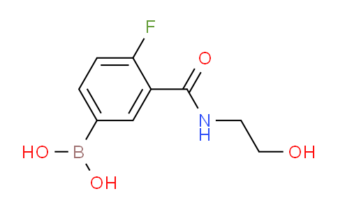 CAS No. 874219-25-7, (4-fluoro-3-((2-hydroxyethyl)carbamoyl)phenyl)boronic acid