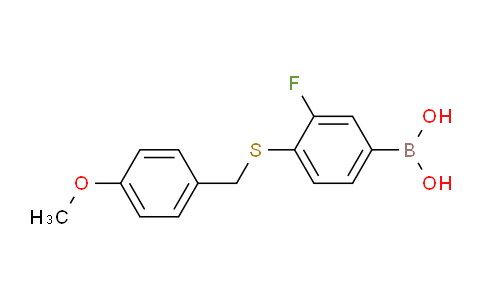CAS No. 1072946-13-4, 3-Fluoro-4-(4-methoxybenzylthio)phenylboronic acid