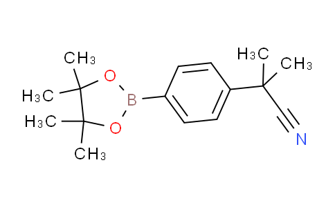 CAS No. 1082066-30-5, 2-Methyl-2-(4-(4,4,5,5-tetramethyl-1,3,2-dioxaborolan-2-yl)phenyl)propanenitrile