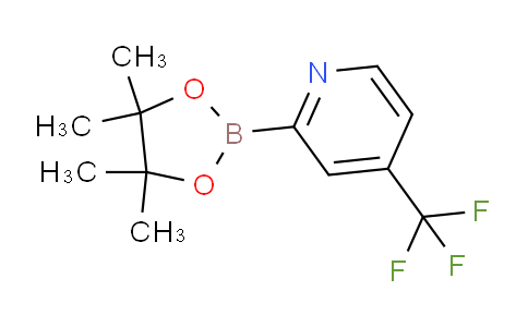 CAS No. 1096689-46-1, 2-(4,4,5,5-tetramethyl-1,3,2-dioxaborolan-2-yl)-4-(trifluoromethyl)pyridine