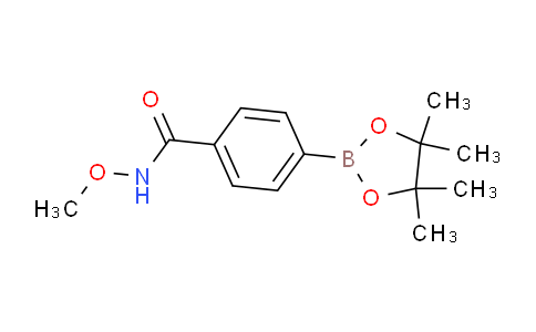 CAS No. 1204742-78-8, N-Methoxy-4-(4,4,5,5-tetramethyl-1,3,2-dioxaborolan-2-yl)benzamide