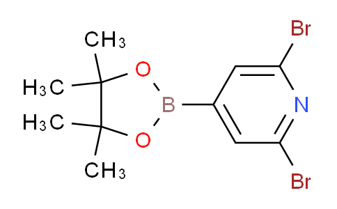 CAS No. 1192037-24-3, 2,6-Dibromo-4-(4,4,5,5-tetramethyl-1,3,2-dioxaborolan-2-yl)pyridine