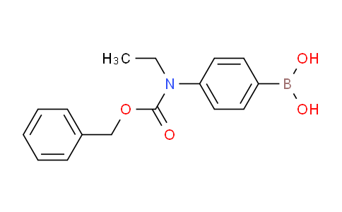 CAS No. 1221448-69-6, (4-(((Benzyloxy)carbonyl)(ethyl)-amino)phenyl)boronic acid