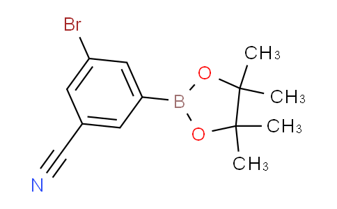 CAS No. 479411-96-6, 3-Bromo-5-(4,4,5,5-tetramethyl-1,3,2-dioxaborolan-2-yl)benzonitrile