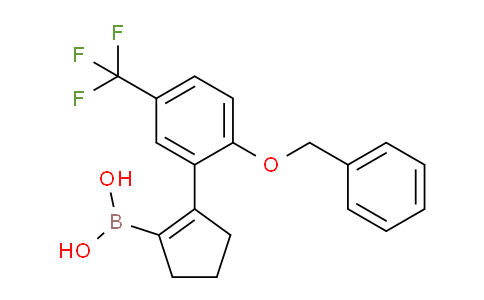 CAS No. 612833-75-7, (2-(2-(Benzyloxy)-5-(trifluoromethyl)phenyl)cyclopent-1-en-1-yl)boronic acid