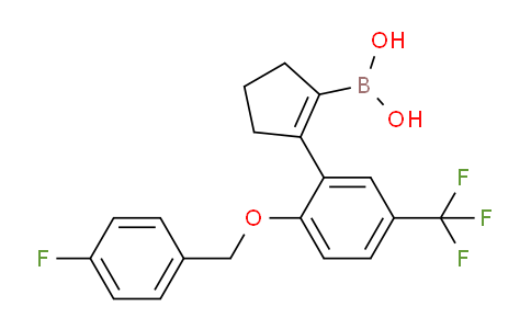 CAS No. 612833-84-8, (2-(2-((4-fluorobenzyl)oxy)-5-(trifluoromethyl)phenyl)cyclopent-1-en-1-yl)boronic acid
