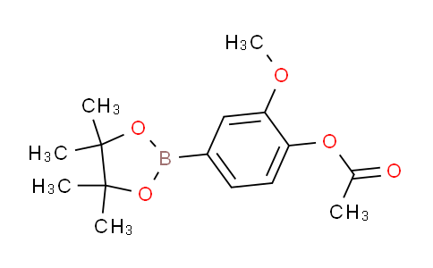 CAS No. 811841-45-9, 2-Methoxy-4-(4,4,5,5-tetramethyl-1,3,2-dioxaborolan-2-yl)phenyl acetate