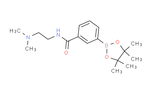 CAS No. 840521-76-8, N-(2-(dimethylamino)ethyl)-3-(4,4,5,5-tetramethyl-1,3,2-dioxaborolan-2-yl)benzamide