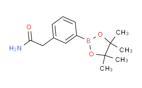CAS No. 843646-72-0, 2-(3-(4,4,5,5-Tetramethyl-1,3,2-dioxaborolan-2-yl)phenyl)acetamide