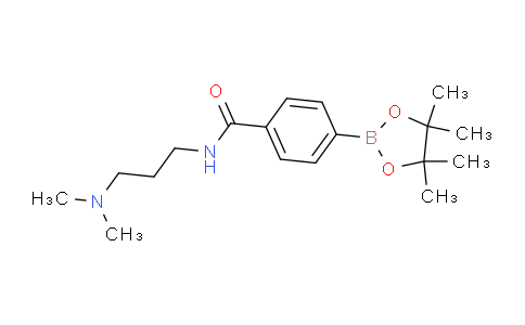CAS No. 832114-10-0, N-(3-(dimethylamino)propyl)-4-(4,4,5,5-tetramethyl-1,3,2-dioxaborolan-2-yl)benzamide