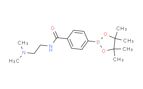 CAS No. 832114-11-1, N-(2-Dimethylaminoethyl)-4-(4,4,5,5-tetramethyl-1,3,2-dioxaborolan-2-yl)benzamide
