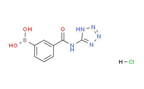 CAS No. 850567-38-3, (3-((1H-tetrazol-5-yl)carbamoyl)phenyl)boronic acid hydrochloride
