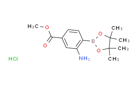 CAS No. 850567-49-6, Methyl 3-amino-4-(4,4,5,5-tetramethyl-1,3,2-dioxaborolan-2-yl)benzoate hydrochloride