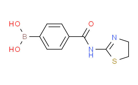 CAS No. 850568-30-8, (4-((4,5-Dihydrothiazol-2-yl)carbamoyl)-phenyl)boronic acid
